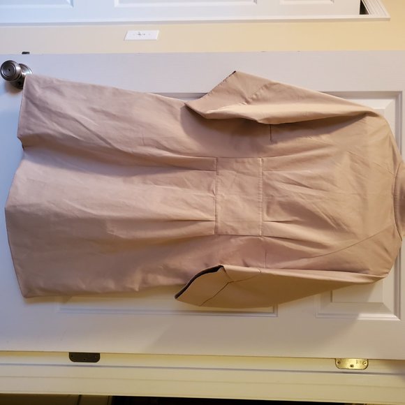 Vertigo Paris Cream Long Coat Jacket with  Snap Front Size L - Picture 8 of 10